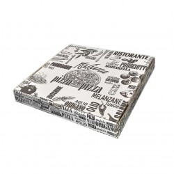 Scatola Pizza Vegetale 33x33x3 cm 95 gr 100 Pezzi
