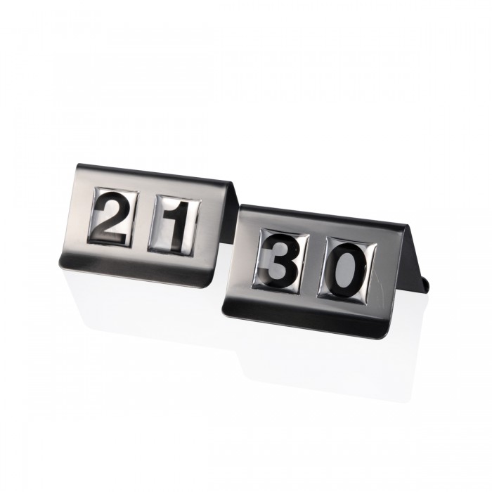 Segnatavolo Acciaio da 21 a 30