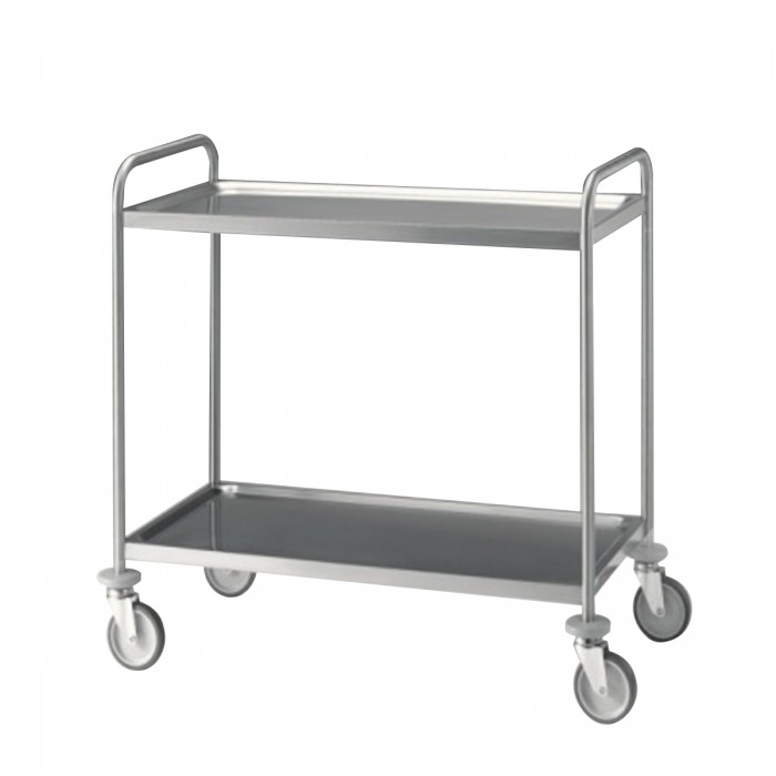 Trolley Stainless Steel with Shelving 1400C