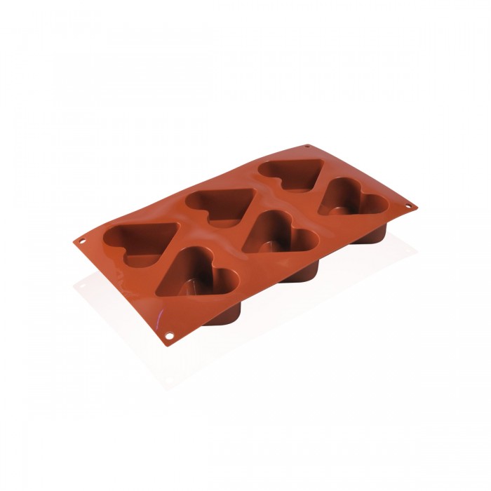 Silicone mould Heart 6.5x4