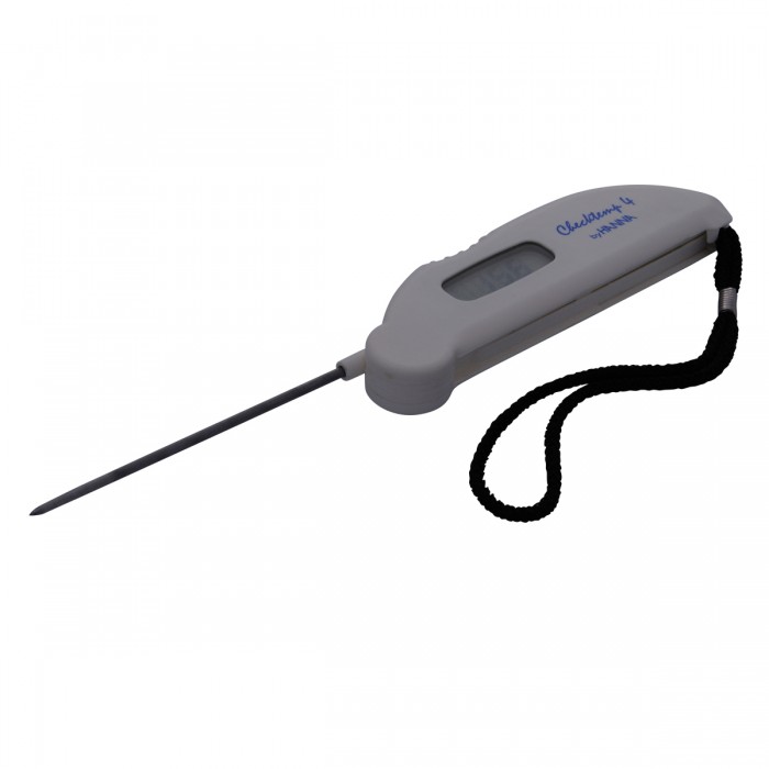 Pocket thermometer with folding probe