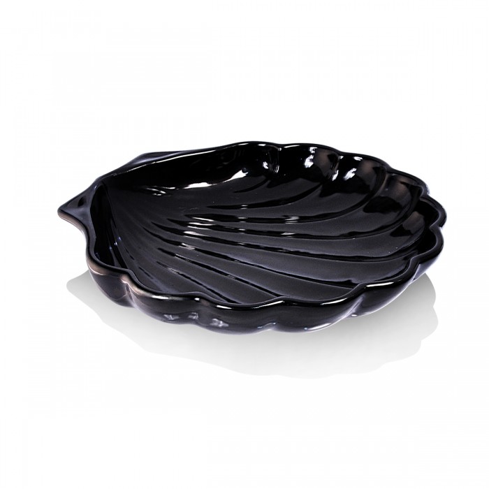 Flat Shell Black Ø24 h4,5 cm