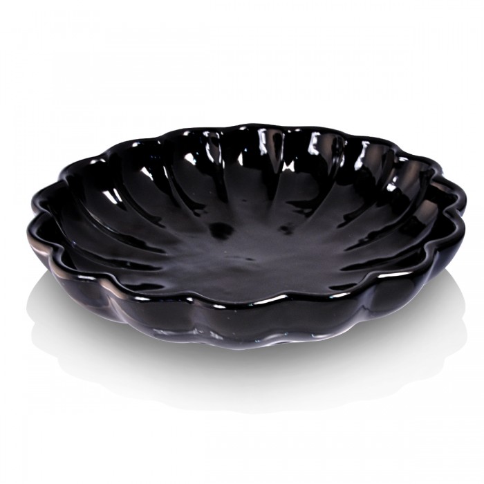 Flat Shell Black Ø27 h5,5 cm