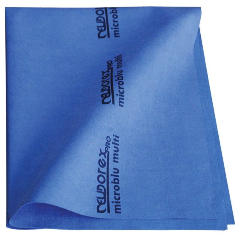 CAMRI 12 Panni In Microfibra 32x32 Cm – Blu – Super Assorbenti, Senza Pelucchi, Lavabili – Per Cucina, Vetri, Auto, Bagno