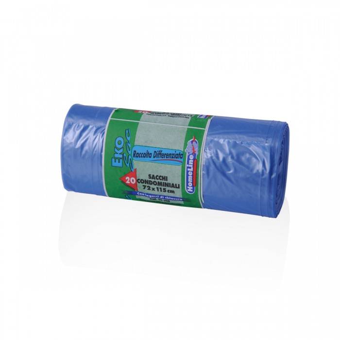 Refuse Sacks 75x110 bleu -20 pieces