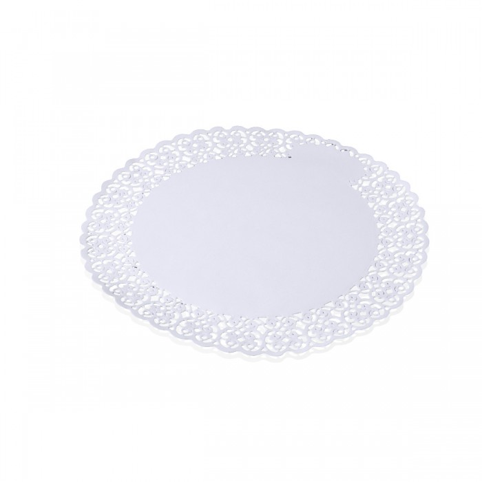 Round Lace Porcelain 25 cm - 100 pieces