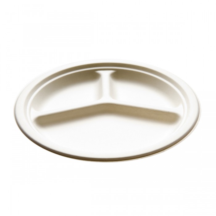 Eco Piatto Tris 26 cm 50 pezzi