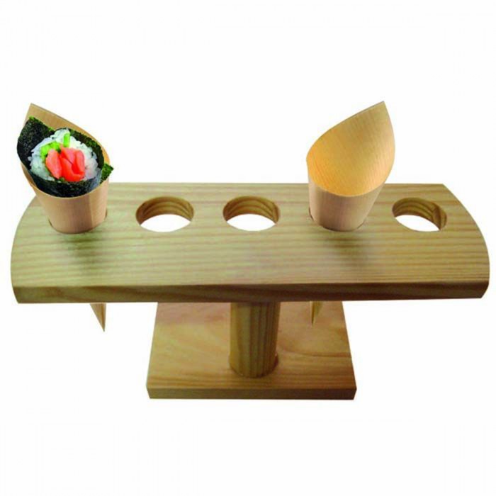 Supporto 5 Fori Bamboo per Coni