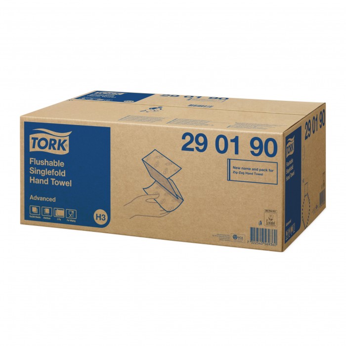 Asciugamano H3 Flushable 3750 pezzi