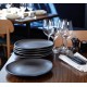 BLACK DINNER PLATE SMALL 28cm