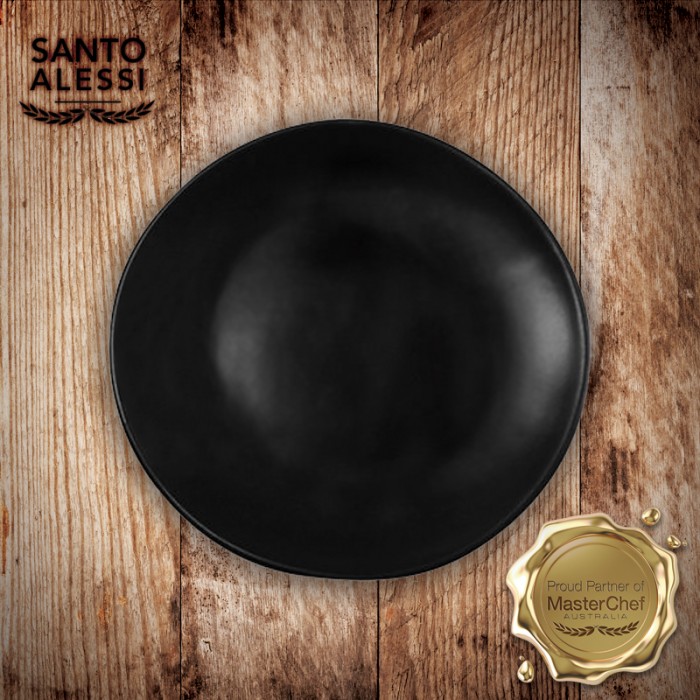 BLACK DINNER PLATE SMALL 28cm