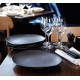 BLACK DINNER PLATE SMALL 28cm