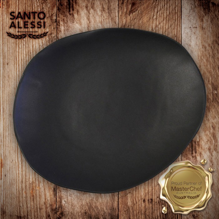 BLACK DINNER PLATE SMALL 28cm