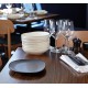 ENTREE PLATE BLACK  S.ALESSI
