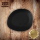 ENTREE PLATE BLACK  S.ALESSI