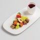 Tapas / Sushi Plate – White 33x16