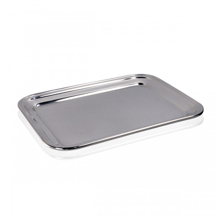 Bar Tray - S/Steel 18/10. 25x19.5 cm.