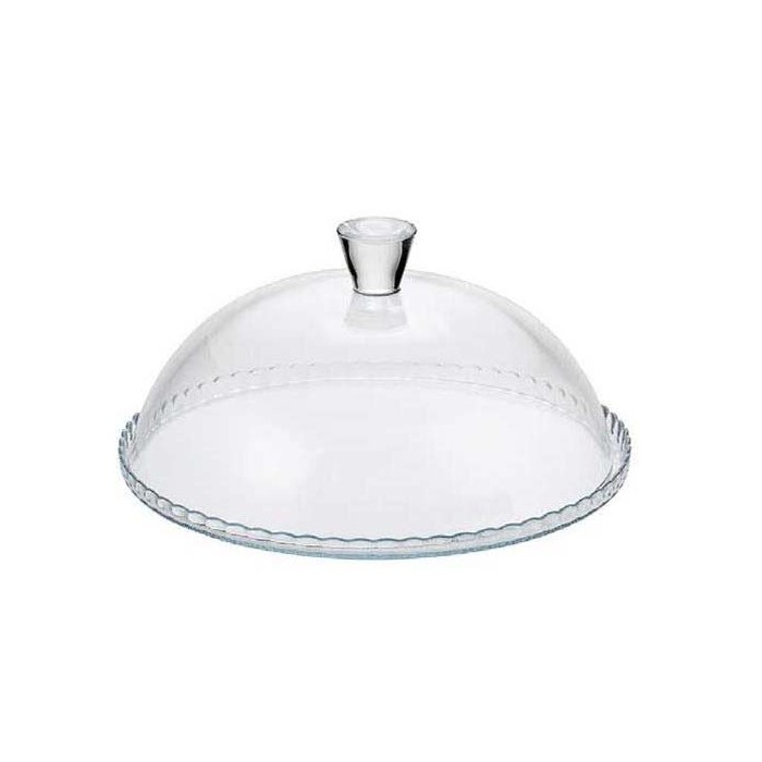 Piatto in Vetro con Campana 32 cm