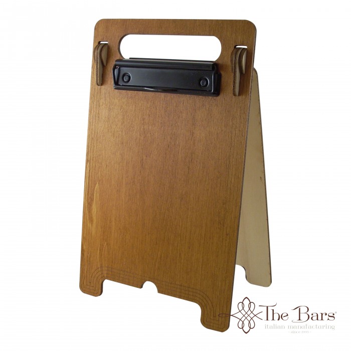 Portamenu da Banco in Legno