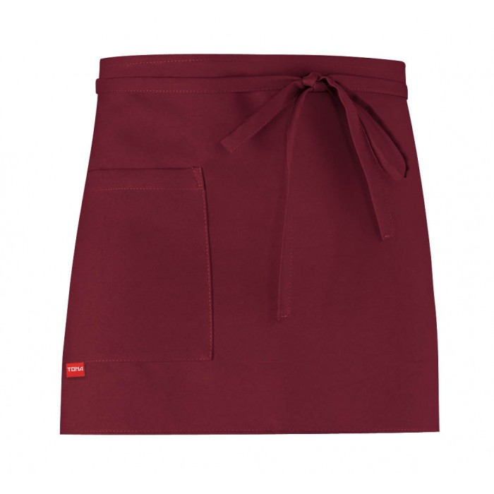 Apron Caffetteria with pocket - bordeaux