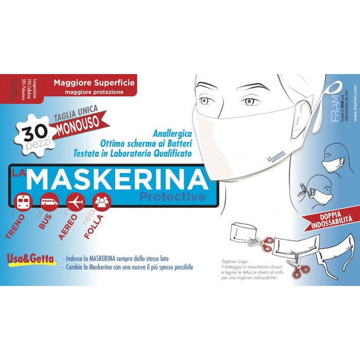 Surgical Mask with laces - 100Pz