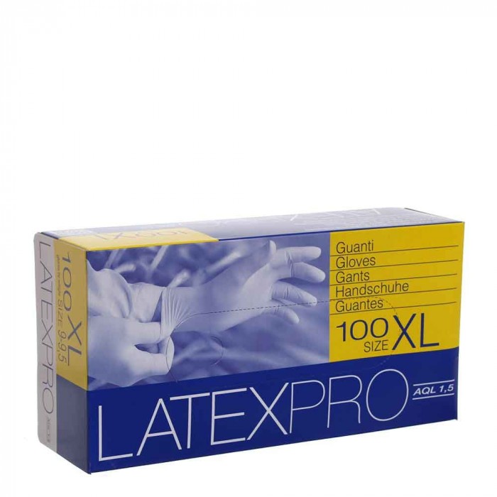 Guanto Latex Pro Taglia XL 100 pezzi