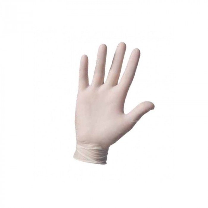 Disposable natural latex gloves 100 pcs - size S 6-6,5 -