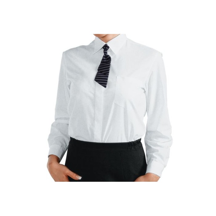 Camicia Donna Bianca Manica Lunga Taglia S